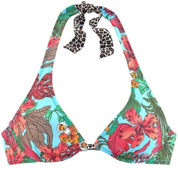 Blue floral bikini top - Picture 2 of 8